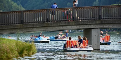 Ausflug mit Kindern - Preisniveau: günstig - Waisenegg - Tretbootfahren - Freizeitparadies Stubenbergsee
