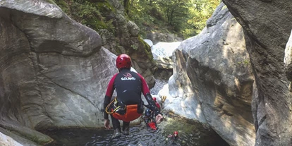 Viaggio con bambini - Themenschwerpunkt: Wasser - Ticino - Canyoning Tessin Boggera 