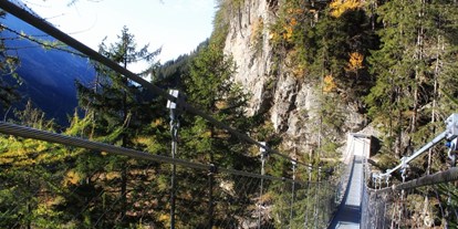 Ausflug mit Kindern - Dauer: ganztags - Steiermark - die aufregende Hängebrücke  - National Geographic Themenweg Wilde Wasser