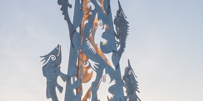 Ausflug mit Kindern - Themenschwerpunkt: Tiere - Wenigfirling - "Fischleiter" vom Künstler Miguel Horn - Aulehrpfad - eine unvergessliche Begegnung mit der Natur