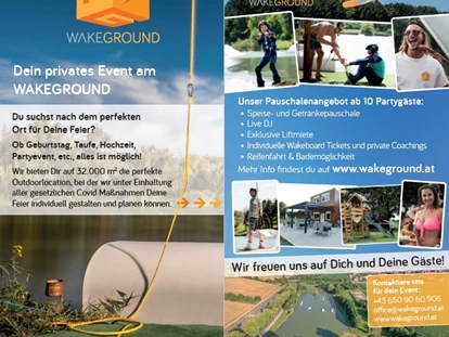 Trip with children - Bad: Naturbad - Austria - Kindergeburtstag am Wakeground