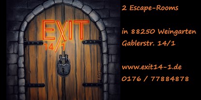 Ausflug mit Kindern - Alter der Kinder: Jugendliche - PLZ 88074 (Deutschland) - Exit 14/1 Escape Room