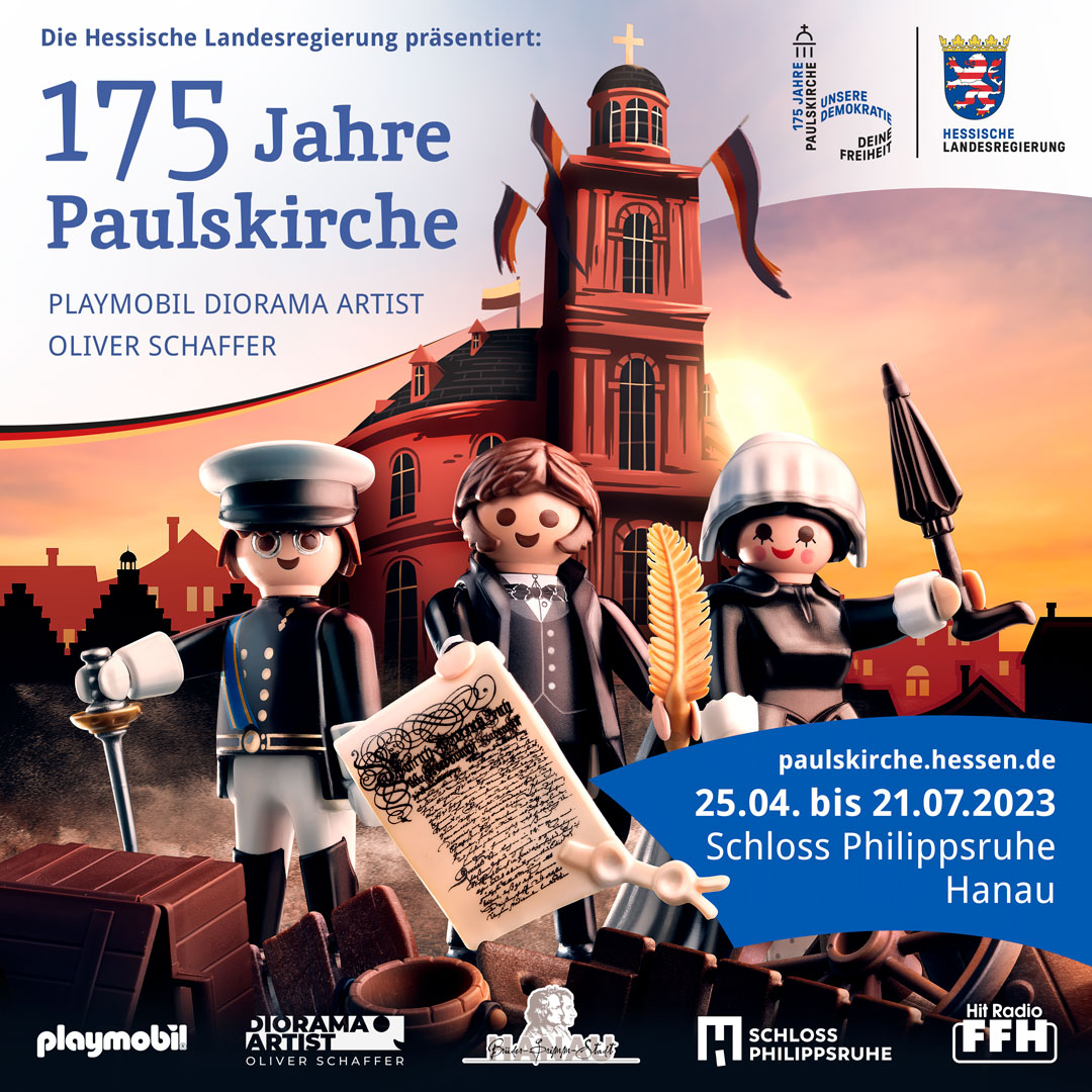Ausflugsziel - Ausstellung: 175 Jahre Paulskirche Playmobil Diorama Artist Oliver Schaffer
