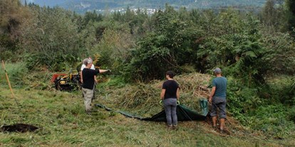 Ausflug mit Kindern - Dauer: ganztags - PLZ 7083 (Schweiz) - Freiwilligeneinsatz: Moorpflege im Schutzgebiet Weihermühle
