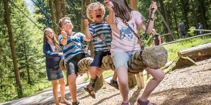 Ausflug mit Kindern - Nußbaum (Bruck-Waasen) - Kinder am Kinderspielplatz  - Baumkronenweg Kopfing