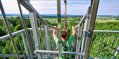 Trip with children - Ausflugsziel ist: ein Kletterpark - Bavaria - Waldseilgarten Oberreith