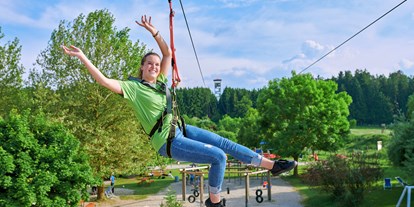 Ausflug mit Kindern - Ausflugsziel ist: ein Kletterpark - Traunreut - Waldseilgarten Oberreith