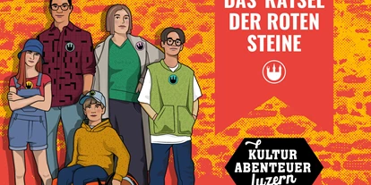Trip with children - öffentliche Verkehrsmittel - Zug-Stadt - Kulturabenteuer Luzern - Das Rätsel der roten Steine