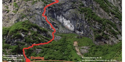 Ausflug mit Kindern - Dauer: unter einer Stunde - Steiermark - TOPO - Klettersteig "Franzi" - Klettersteig "Franzi" - erster Klettersteig in den Schladminger Tauern
