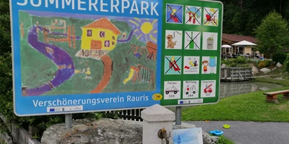 Ausflug mit Kindern - Witterung: Schönwetter - Vorderkleinarl - Wasserspielplatz Summererpark