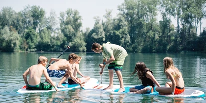 Trip with children - Witterung: Schönwetter - Feldkirchen an der Donau - Stand up Paddling - Wakeboard- und Wasserskilift Ausee Cable