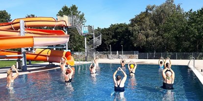 Ausflug mit Kindern - Grübern - Jeden Donnerstag vormittags heißt es Wassergymnastik  - Erlebnis-Freibad Eggenburg 