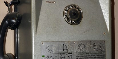 Ausflug mit Kindern - Witterung: Kälte - PLZ 3950 (Österreich) - Telefonapparat von Telefonzelle - Schätze der Vergangenheit