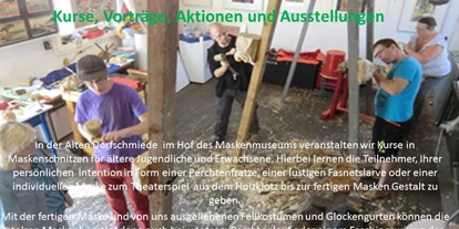 Trip with children - Ursberg - Maskenschnitzkurs mit Christoph Spengler - Haus der Kulturen