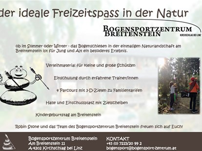 Ausflug mit Kindern - Kinderwagen: wenig geeignet - Hirschbach im Mühlkreis - Bogensportzentrum Breitenstein