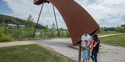 Ausflug mit Kindern - Themenschwerpunkt: Schwimmen - Waldmünchen - Kunst am Drachensee - Drachensee bei Furth im Wald