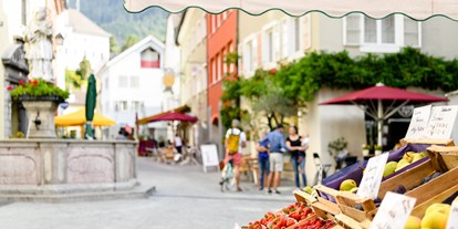 Ausflug mit Kindern - gut erreichbar mit: Fahrrad - Österreich - Bludenz Marktgeschehen - Alpenregion Vorarlberg