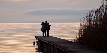 Ausflug mit Kindern - Landschaft: Seen - Österreich - Sonnenuntergangsstimmung am Neusiedler See - Neusiedler See