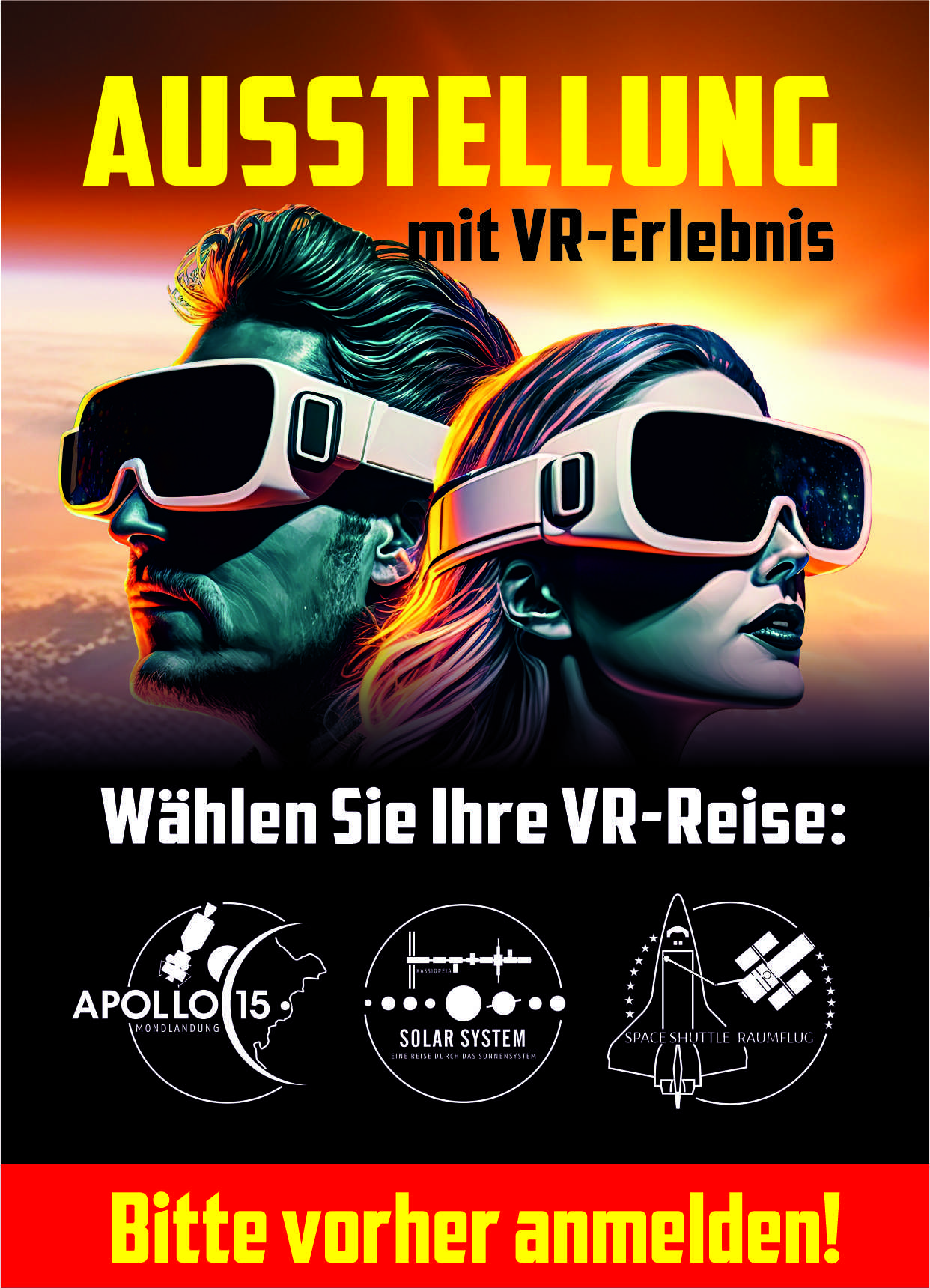 Excursiebestemming - VR-Infotainment Ausstellung – Weltall in Virtual Reality