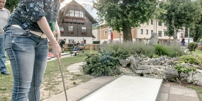 Ausflug mit Kindern - Witterung: Bewölkt - Vorderkleinarl - Minigolfplatz Schladming