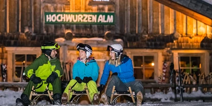 Ausflug mit Kindern - Sportanlage: Rodelbahn - Österreich - Hochwurzenalm - Rodelspaß auf der Hochwurzen
