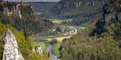 Ausflug mit Kindern - Ausflugsziel ist: ein sehenswerter Ort - Meßkirch - Schloss Werenwag im Donautal - Schloss Werenwag