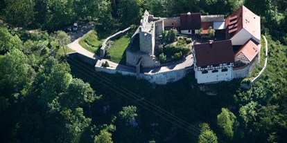Ausflug mit Kindern - sehenswerter Ort: Ruine - Öpfingen - Burg Derneck mit Burgschänke