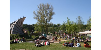 Ausflug mit Kindern - Witterung: Schnee - Baden-Württemberg - Spielplatz im Brenzpark Heidenheim - Brenzpark