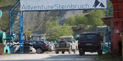 Ausflug mit Kindern - Themenschwerpunkt: Action - Baden-Württemberg - Willkommen im AdventureSteinbruch - AdventureSteinbruch
