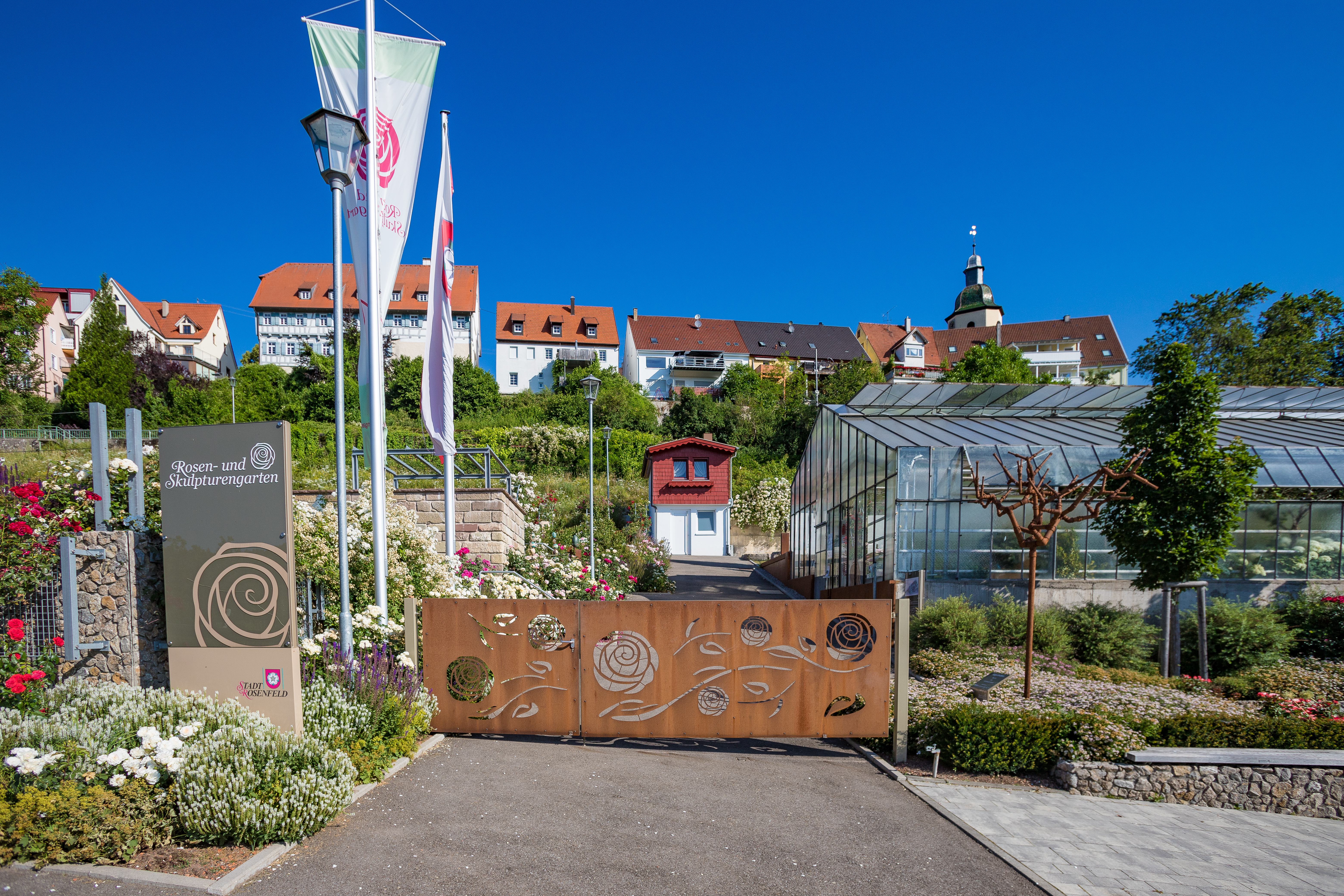 Destinazione dell'escursione - Rosen- und Skulpturengarten Rosenfeld