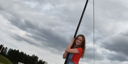 Ausflug mit Kindern - Breitensee (Gmünd) - Seilbahn mit über 40 m Länge  - Kinderparadies Wirtshaus zur Minidampfbahn