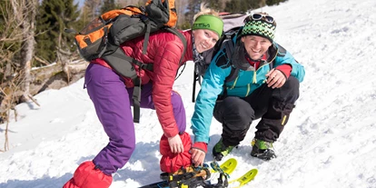 Trip with children - Themenschwerpunkt: Klettern - Upper Austria - Schneeschuhwandern stärkt die Gesundheit und den Bewegungsapparat - Abenteuer Management - Naturerlebnis pur
