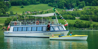 Ausflug mit Kindern - Kindergeburtstagsfeiern - Sankt Leonhard (Grödig) - Ausflugsschiff und Elektroboote am Mondsee - Mondsee Schifffahrt Hemetsberger