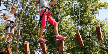 Ausflug mit Kindern - Ausflugsziel ist: ein Kletterpark - Oberösterreich - Wald-Hochseilgarten und 3D Bogenschießen
