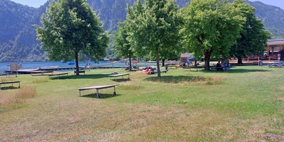 Ausflug mit Kindern - Kinderwagen: vollständig geeignet - Berg im Attergau - Strandbad Unterach