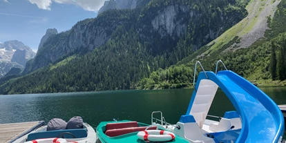 Trip with children - Themenschwerpunkt: Wasser - Upper Austria - Gosausee Boote 