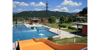 Ausflug mit Kindern - Themenschwerpunkt: Bewegung - PLZ 8692 (Österreich) - Garantierter Badespaß mit unserer Breitrutsche! - Freibad Mitterdorf
