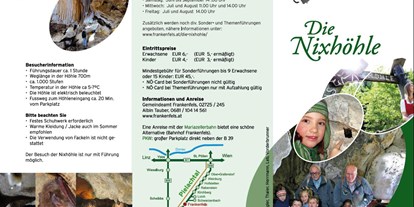 Ausflug mit Kindern - Themenschwerpunkt: Abenteuer - Föhrenhain - Nixhöhle
