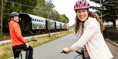 Ausflug mit Kindern - erreichbar mit: Fahrrad - Bahnerlebnis Reblaus Express