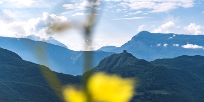 Ausflug mit Kindern - Ausflugsziel ist: eine Wanderung - Obereggen (Trentino-Südtirol) - Ruine Leuchtenburg oberhalb des Kalterer Sees - Ruine Leuchtenburg