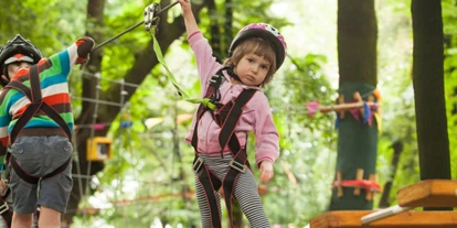 Trip with children - Ausflugsziel ist: ein Kletterpark - Austria - Hochseilgarten Stegerspark