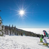 Ausflugsziel - Panorama Skifahren mit Blick bis in die Alpen - Skigebiet Hochficht - Skispaß für die ganze Familie