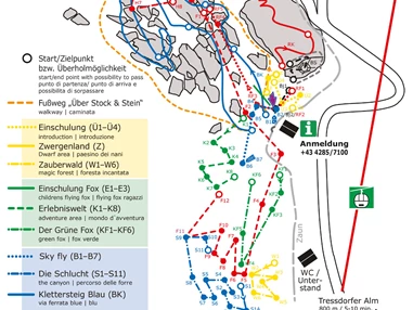 Ausflugsziel: Felsenlabyrinth & Flying Fox Nassfeld