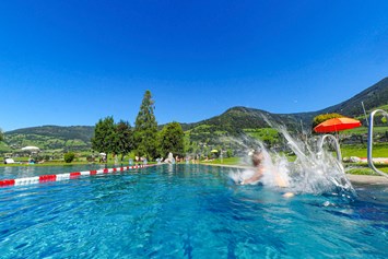 Ausflugsziel: großes Sportbecken mit Sprungsockel - Hinkelsteinbad Piesendorf