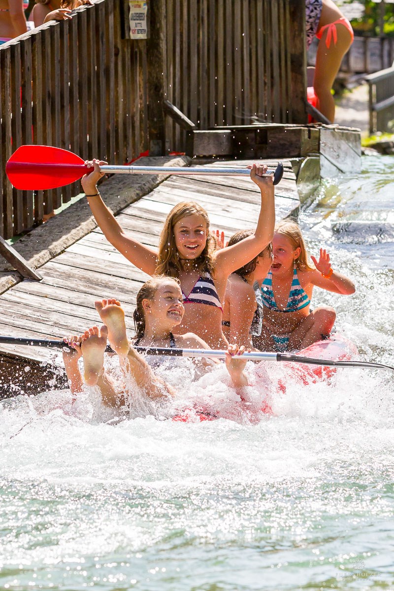 Wassererlebnispark Im Gesäuse Highlights beim Ausflugsziel Mini-Rafting Strecke