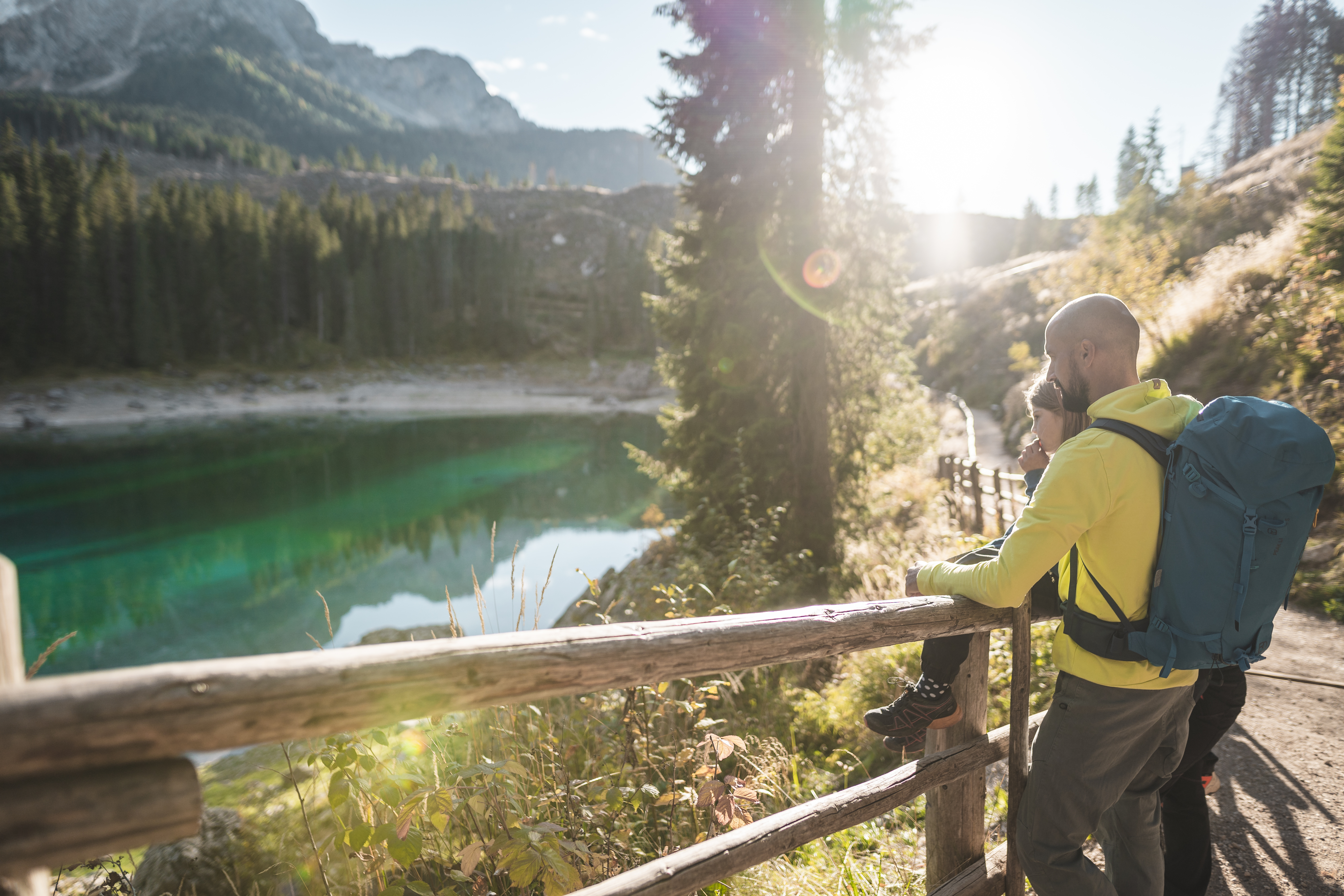 Reis met kinderen - Ausflugsziel ist: eine Wanderung - Bozen - Wanderung über den Templweg zum Karer See