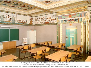 Berndorfer Stilklassen Highlights beim Ausflugsziel Ägyptisches Klassenzimmer