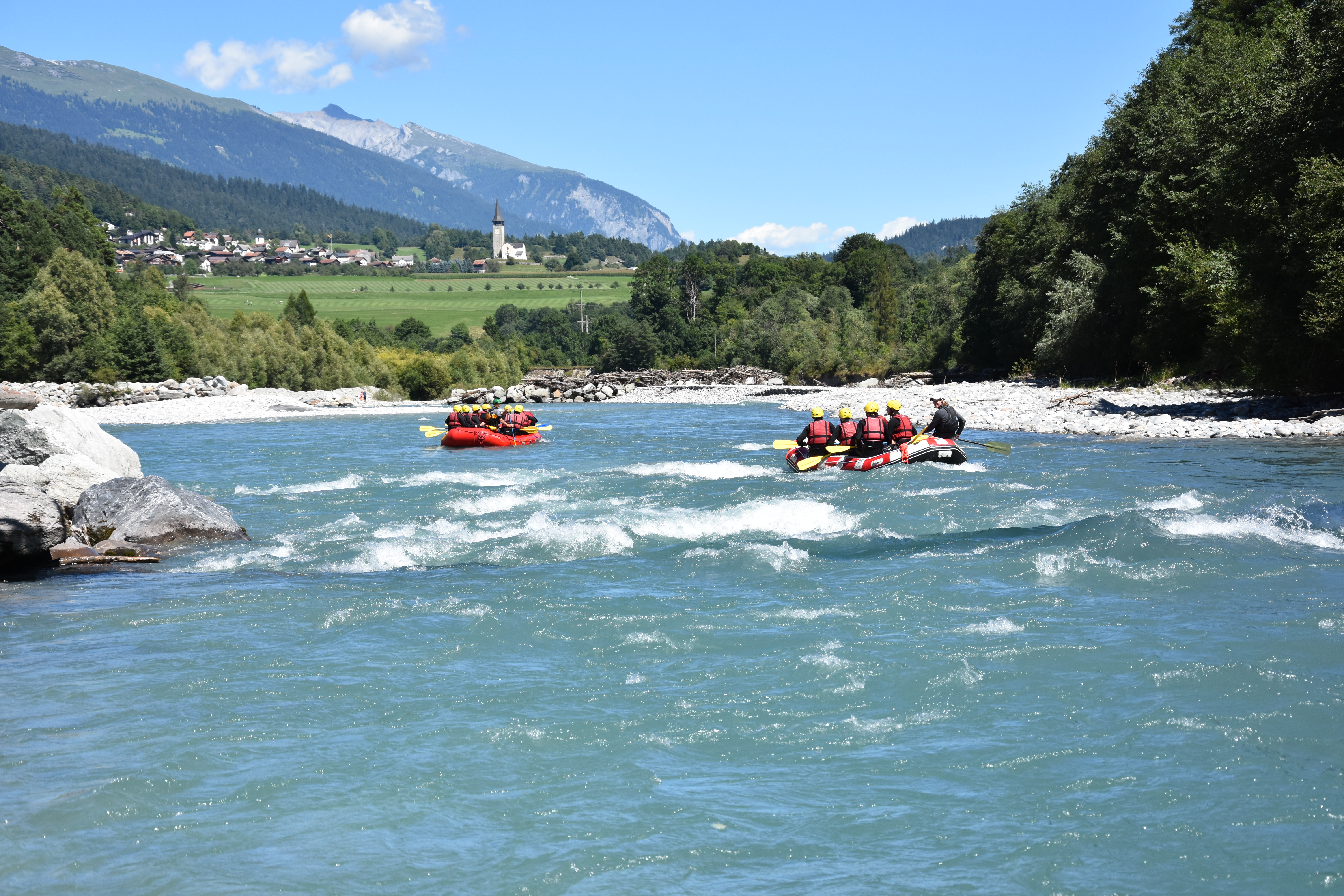 Ausflugsziel: Riverrafting Vorderrhein