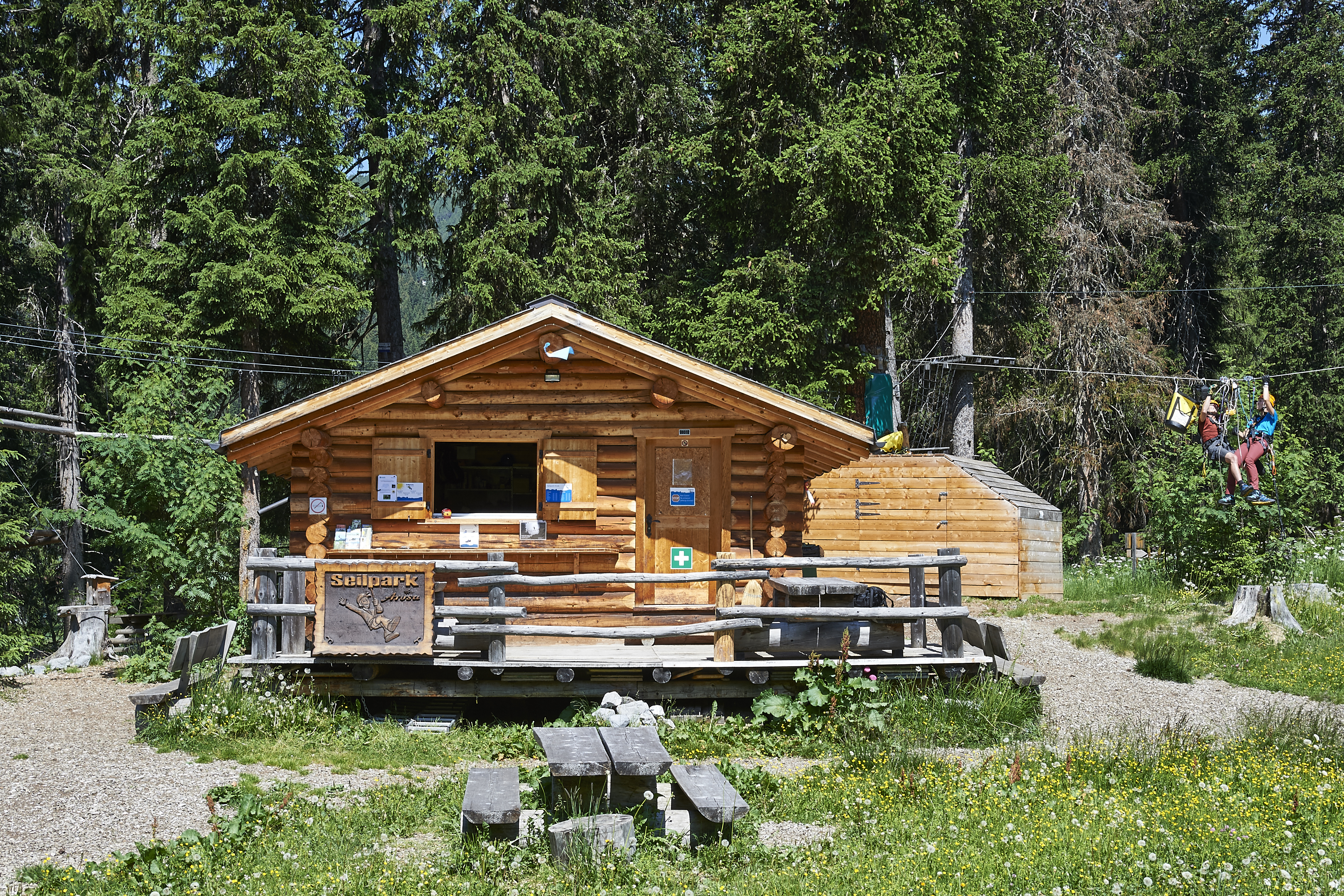 Trip with children - Tschiertschen - Seilpark