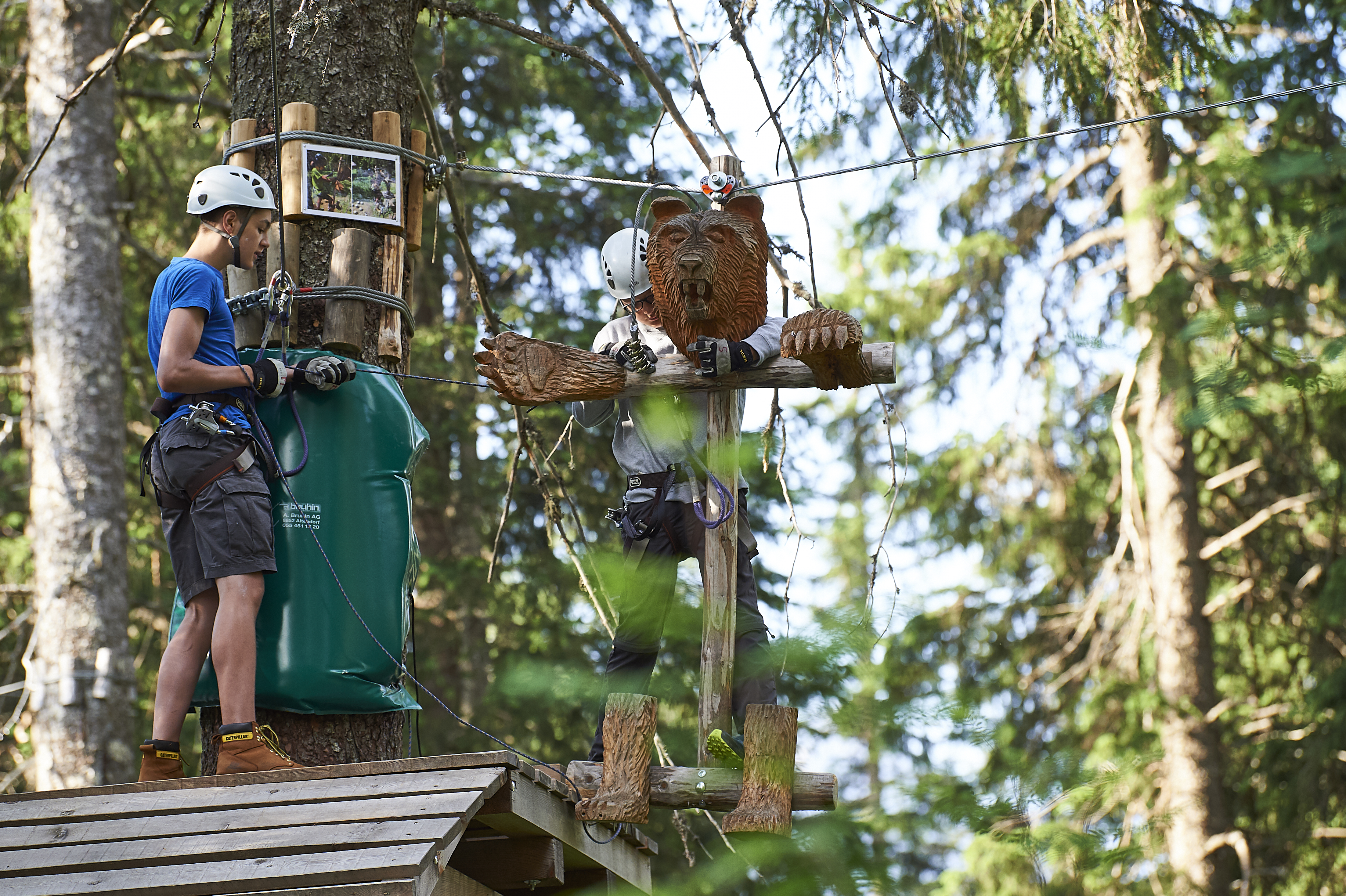 Trip with children - Tschiertschen - Seilpark